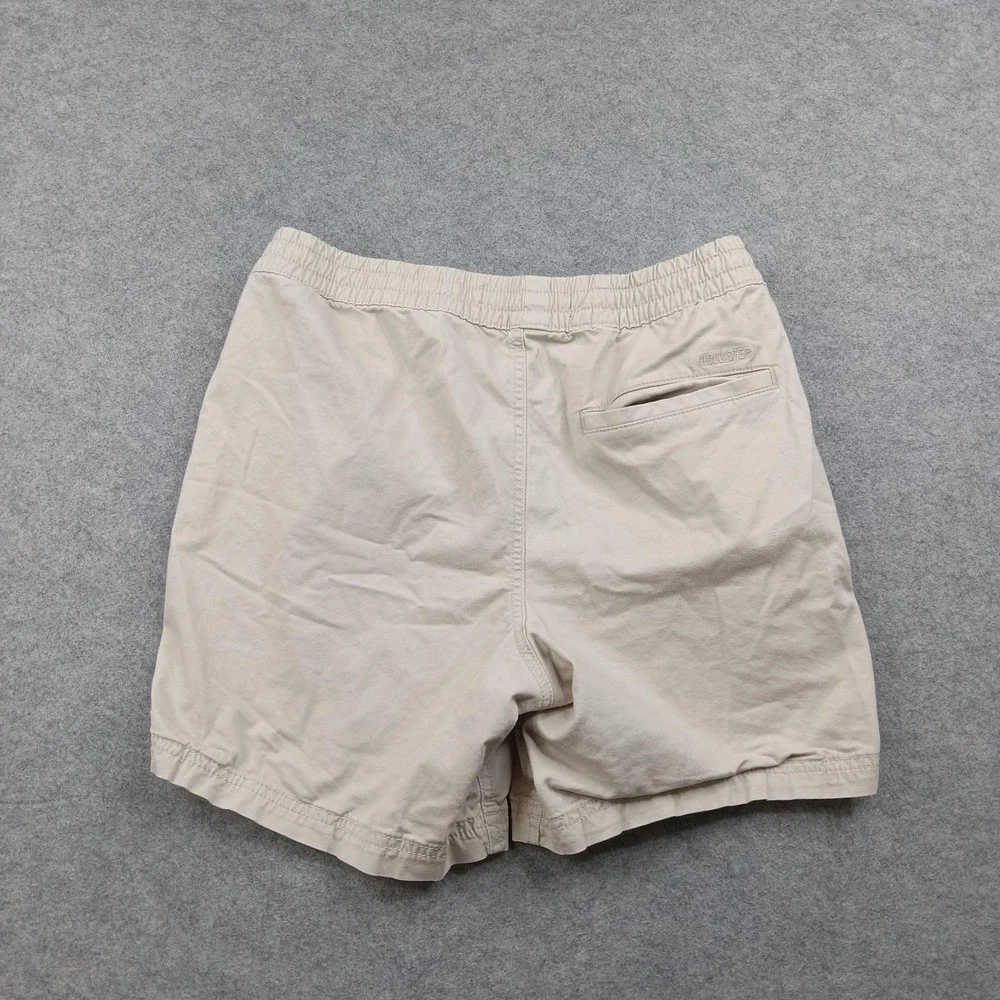 Hollister Shorts‎ Mens Small Beige Jogger Short Epic Flex 8 Inseam Drawstring